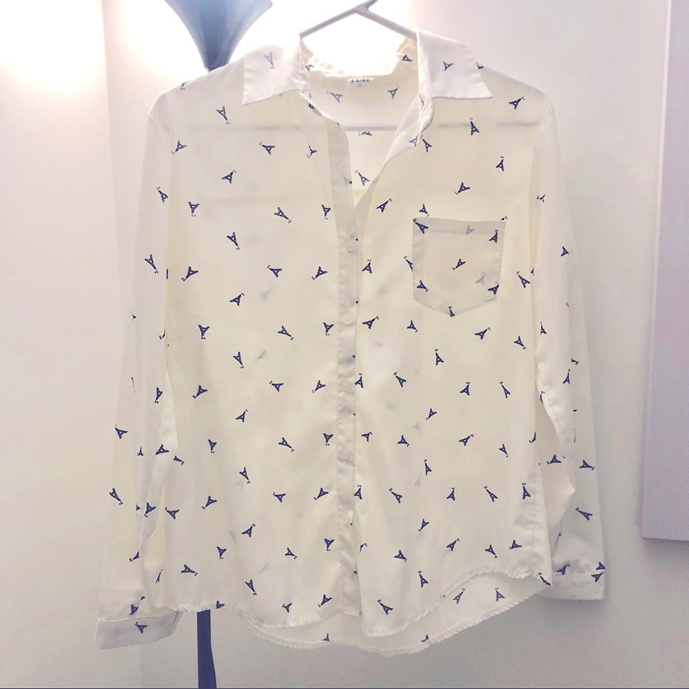 Eiffel Tower Button-down shirt